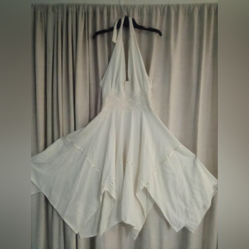 Ivory colored halter dress